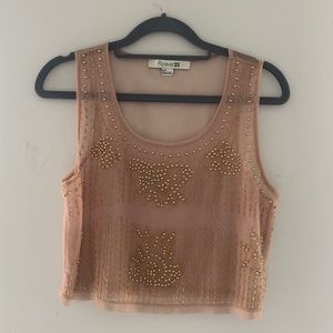 Forever 21 beaded crop top